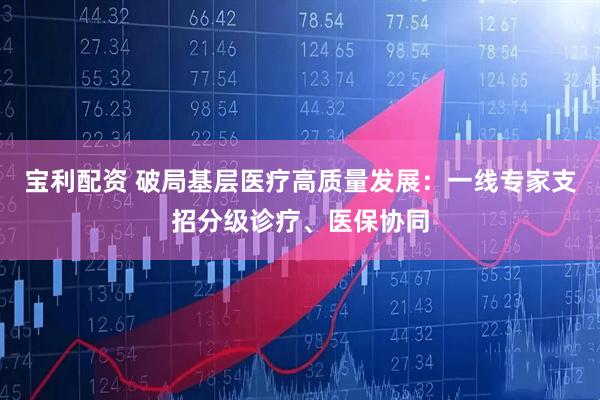 宝利配资 破局基层医疗高质量发展：一线专家支招分级诊疗、医保协同